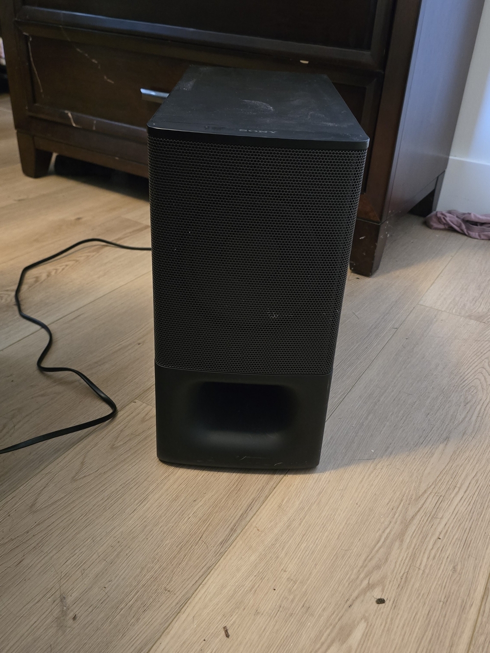 Sony Black Portable Speaker Tower - Wired Desktop Audio
